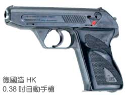 德國造HK 0.38吋自動手槍