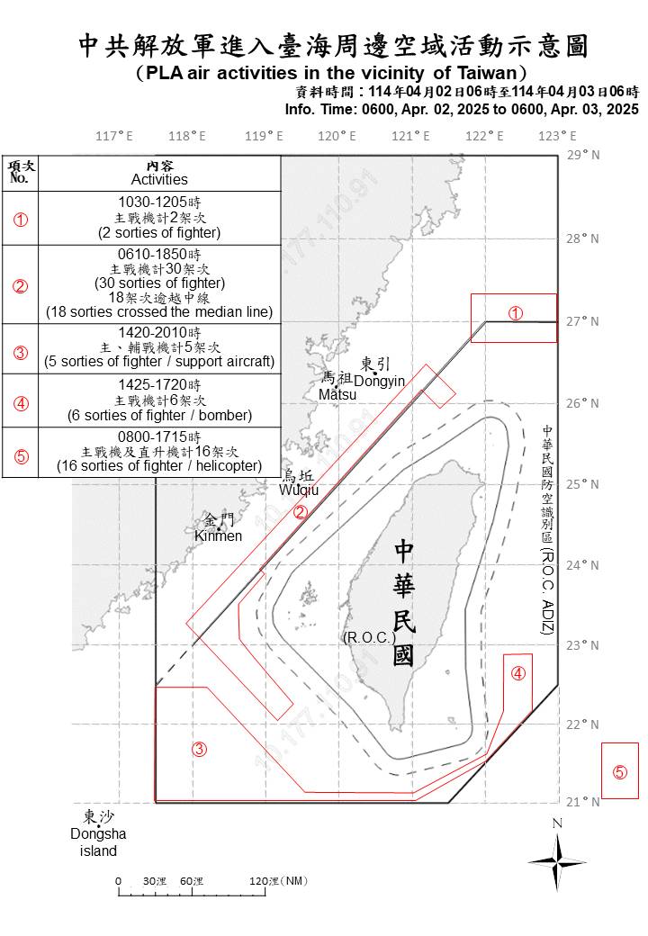 1140403_臺海周邊海、空域活動示意圖_075884.jpg (720×1040)